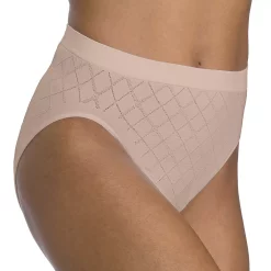 Bali® Comfort Revolution Seamless Microfiber Hi-Cut Brief 303J -Bali Underwear Discount Store 1035432 Diamond Nude