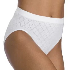 Bali® Comfort Revolution Seamless Microfiber Hi-Cut Brief 303J -Bali Underwear Discount Store 1035432 Diamond White