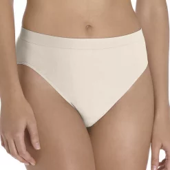 Bali® Comfort Revolution Seamless Microfiber Hi-Cut Brief 303J -Bali Underwear Discount Store 1035432 Light Beige