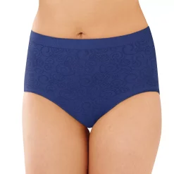 Bali® Comfort Revolution Seamless Microfiber Brief 803J -Bali Underwear Discount Store 1035464 Blue Cobalt