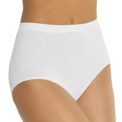 Bali® Comfort Revolution Seamless Microfiber Brief 803J -Bali Underwear Discount Store 1035464 White
