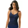 Women's Bali® Lace 'N Smooth Firm-Control Shaping Camisole 8L12 -Bali Underwear Discount Store 1059819 In The Navy