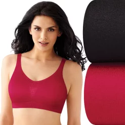 Bali® Comfort Revolution 2-pk. Seamless Microfiber Crop Top Set X1J3 -Bali Underwear Discount Store 1728773 Scarlet Berry Asst