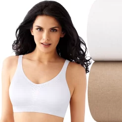 Bali® Comfort Revolution 2-pk. Seamless Microfiber Crop Top Set X1J3 -Bali Underwear Discount Store 1728773 White And Nude