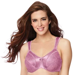 Bali® Satin Tracings Full-Figure Minimizer Bra 3562 -Bali Underwear Discount Store 1730105 Greenhouse Lavender