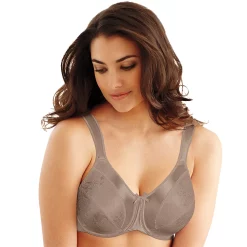 Bali® Satin Tracings Full-Figure Minimizer Bra 3562 -Bali Underwear Discount Store 1730105 Sheer Latte