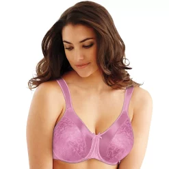Bali® Satin Tracings Full-Figure Minimizer Bra 3562 -Bali Underwear Discount Store 1730105 Soft Berry
