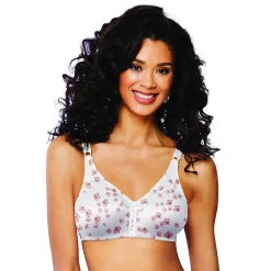 Bali® Double Support Comfort-U Wireless Full-Figure Bra 3820 -Bali Underwear Discount Store 1731667 White Smokey Purple