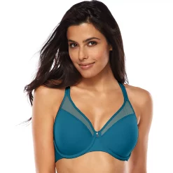 Bali® One Smooth U Ultra Light Convertible Full-Coverage Bra 3439 -Bali Underwear Discount Store 2083194 Petro Teal