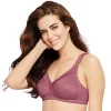Bali® Double Support Spa-Closure Comfort-U Wireless Full-Figure Bra 3372 -Bali Underwear Discount Store 233769 Mauve Glow