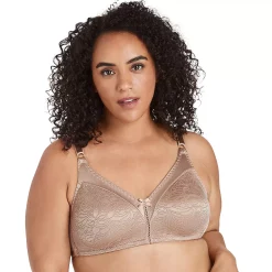 Bali® Double Support Spa-Closure Comfort-U Wireless Full-Figure Bra 3372 -Bali Underwear Discount Store 233769 Sheer Latte