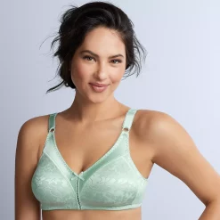 Bali® Double Support Spa-Closure Comfort-U Wireless Full-Figure Bra 3372 -Bali Underwear Discount Store 233769 Soft Celedon