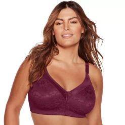 Bali® Double Support Spa-Closure Comfort-U Wireless Full-Figure Bra 3372 -Bali Underwear Discount Store 233769 Sparkling Purple