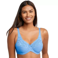 Lilyette® by Bali® Comfort Lace Full-Figure Minimizer Bra 428 -Bali Underwear Discount Store 23605 Blue Sky Ahead