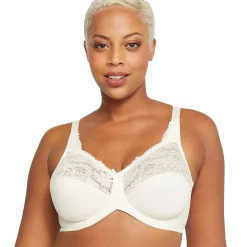 Lilyette® by Bali® Comfort Lace Full-Figure Minimizer Bra 428 -Bali Underwear Discount Store 23605 Pearl