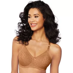 Bali® Lace 'n Smooth Comfort-U Back Full-Figure Bra 3432 -Bali Underwear Discount Store 258494 Cinnamon Butter