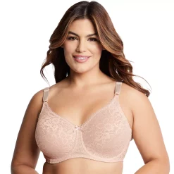 Bali® Lace 'n Smooth Comfort-U Back Full-Figure Bra 3432 -Bali Underwear Discount Store 258494 Rose