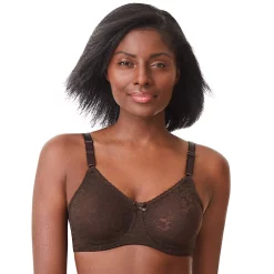 Bali® Lace 'n Smooth Comfort-U Back Full-Figure Bra 3432 -Bali Underwear Discount Store 258494 Warm Cocoa