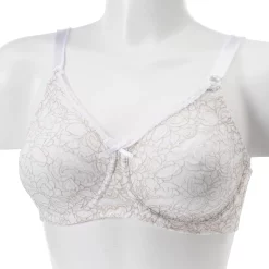 Bali® Lace 'n Smooth Comfort-U Back Full-Figure Bra 3432 -Bali Underwear Discount Store 258494 White And Taupe