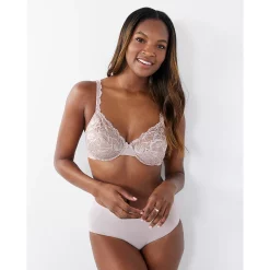 Womens Bali® Lace Desire® Unlined Full Figure Underwire Bra 6543 -Bali Underwear Discount Store 2595151 ALT2