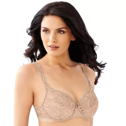 Womens Bali® Lace Desire® Unlined Full Figure Underwire Bra 6543 -Bali Underwear Discount Store 2595151 Champagne Shimmer