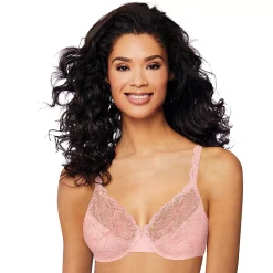 Womens Bali® Lace Desire® Unlined Full Figure Underwire Bra 6543 -Bali Underwear Discount Store 2595151 Gentle Peach