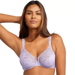 Womens Bali® Lace Desire® Unlined Full Figure Underwire Bra 6543 -Bali Underwear Discount Store 2595151 Misty Lilac