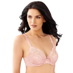 Womens Bali® Lace Desire® Unlined Full Figure Underwire Bra 6543 -Bali Underwear Discount Store 2595151 Pink Blush