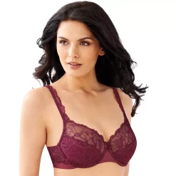 Womens Bali® Lace Desire® Unlined Full Figure Underwire Bra 6543 -Bali Underwear Discount Store 2595151 Red Romance