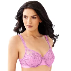 Womens Bali® Lace Desire® Unlined Full Figure Underwire Bra 6543 -Bali Underwear Discount Store 2595151 Soft Berry Pink