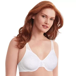 Bali® Passion For Comfort Full-Figure Minimizer Bra 3385 -Bali Underwear Discount Store 266659 White Lace