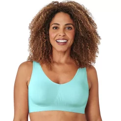 Bali® One Smooth U Seamless Bralette DFBRAL -Bali Underwear Discount Store 3358049 Blue Spearmint