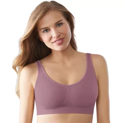 Bali® One Smooth U Seamless Bralette DFBRAL -Bali Underwear Discount Store 3358049 Rustic Berry Red