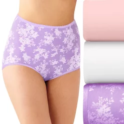 Women's Bali® Skimp Skamp 3-Pack Brief Panty Set DFA633 -Bali Underwear Discount Store 3358233 Blushing Pink