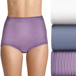 Women's Bali® Skimp Skamp 3-Pack Brief Panty Set DFA633 -Bali Underwear Discount Store 3358233 Chateau Blue Asst