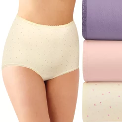 Women's Bali® Skimp Skamp 3-Pack Brief Panty Set DFA633 -Bali Underwear Discount Store 3358233 Purple Fig Asst