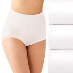 Women's Bali® Skimp Skamp 3-Pack Brief Panty Set DFA633 -Bali Underwear Discount Store 3358233 White Asst