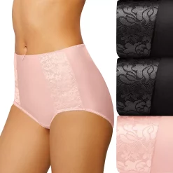 Women's Bali® 3-pack Double Support Brief Panty Set DFDBB3