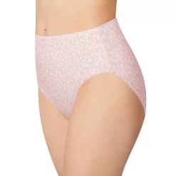 Women's Bali® Passion For Comfort Hi-Cut Panty DFPC62 -Bali Underwear Discount Store 3599886 Gentle Pink Leaf