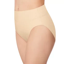 Women's Bali® Passion For Comfort Hi-Cut Panty DFPC62 -Bali Underwear Discount Store 3599886 Soft Taupe