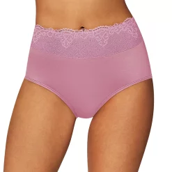 Women's Bali® Passion For Comfort Brief Panty DFPC61 -Bali Underwear Discount Store 3599892 Greenhouse Lavender