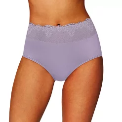 Women's Bali® Passion For Comfort Brief Panty DFPC61 -Bali Underwear Discount Store 3599892 Perfectly Purple