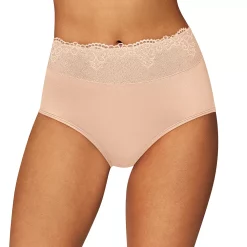 Women's Bali® Passion For Comfort Brief Panty DFPC61 -Bali Underwear Discount Store 3599892 Sandhell Lace