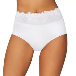 Women's Bali® Passion For Comfort Brief Panty DFPC61 -Bali Underwear Discount Store 3599892 White