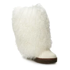 Bearpaw Boetis II Women's Curly Lamb Boots -Bali Underwear Discount Store 3836273 White