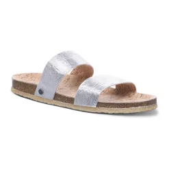 Bearpaw Lilo Vegan Women's Slide Sandals -Bali Underwear Discount Store 4301210 Silver