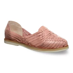 Bearpaw Silvia Women's Leather Huarache Sandals -Bali Underwear Discount Store 4991279 Pink