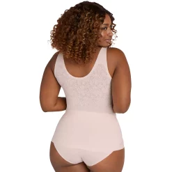 Women's Bali® EasyLite® Lace Shaping Tank Top DFS063 -Bali Underwear Discount Store 5736989 ALT