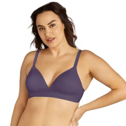 Bali® Comfort Revolution Soft Touch Perfect Wireless T-Shirt Bra DF3460 -Bali Underwear Discount Store 5741099 Purple Aura