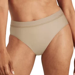 Women's Bali® Modern Microfiber Hi-Cut Panty DFMMHL -Bali Underwear Discount Store 5749930 Almond